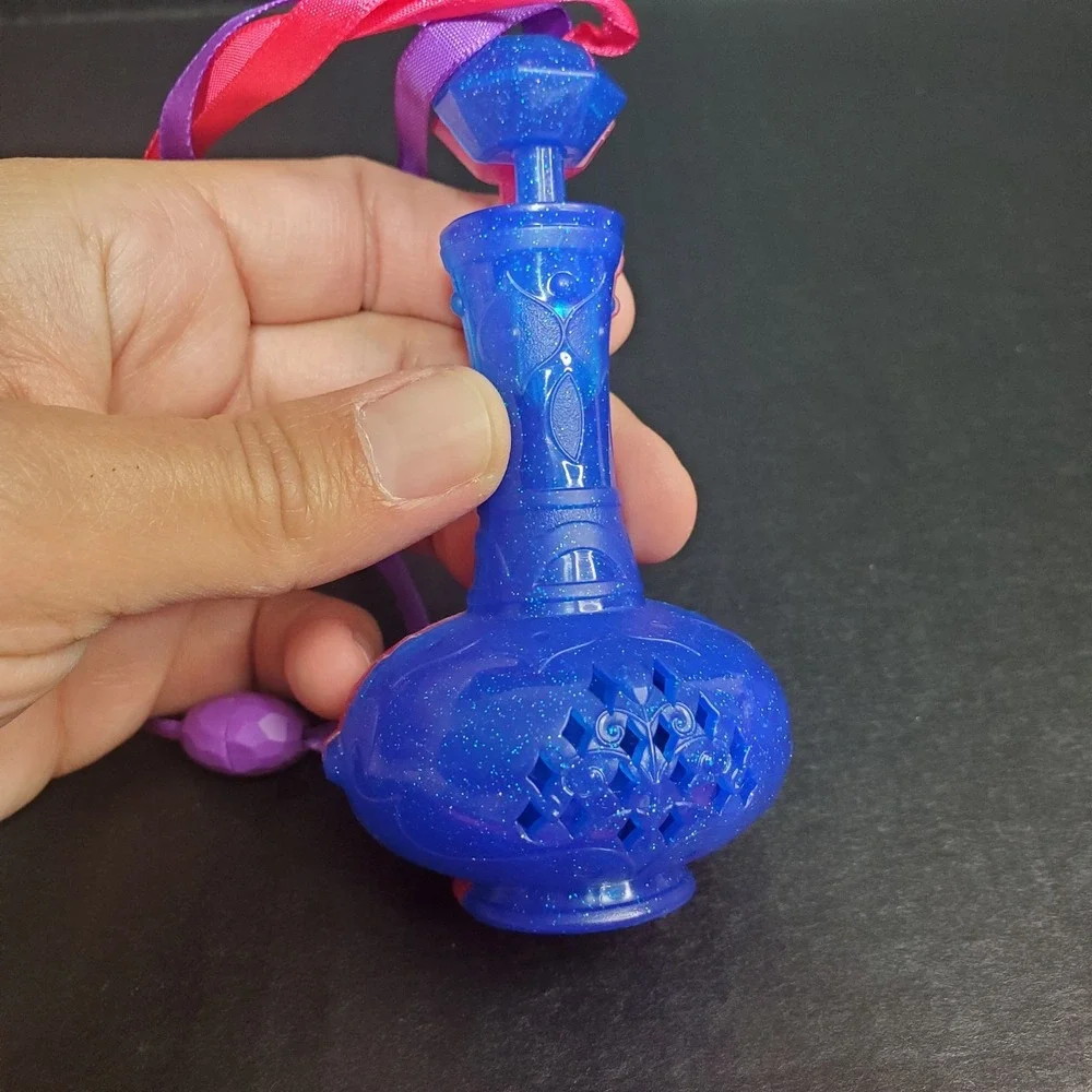 Pink / Blue 2pc Genie Bottle Best Friends Necklace Set Costume Cosplay
